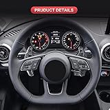 SK CUSTOM Steering Wheel Accessories Shift Paddle Shifter Extension Carbon fiber compatible with Audi A3 S3 RS3 RS6 C7 C8 A4 S4 RS4 RS7 A5 S5 RS5 B9 TT MK3 Q5 SQ5 80A TTRS Q7 4M R8