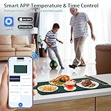 Smart Silicone Warming Mat for Food: Portable Food Warmers for Parties with App Control - Warming Trays for Buffets Party Home Essentials Kitchen Gadgets House Warming Gifts New Home