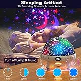 YACHANCE Kids Sound Machine with Night Light Projector,29 Soothing Sounds Baby Night Light Star Projector for Kids Room,White Noise Machine for Baby Sleeping Soother,Nursery Lamp,Kids Bedroom Decor