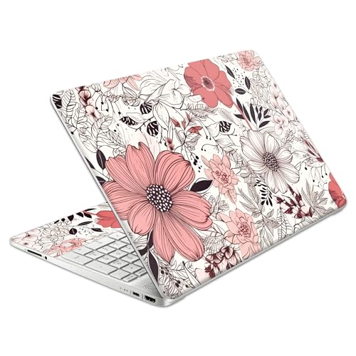 Laptop Skin Decal HP 15.6" - Botanical, Laptop Cover Sticker, No Cutting Required, No Bubble, Waterproof, Scratch Resistant - Including Wide Screen and Wrist Pad