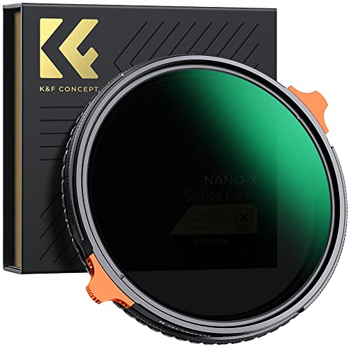 K&F Concept 67mm ND4-64 (2-6 Stops) ND Lens Filter Variable & CPL Polarizers Filter 2-in-1, 28 Multi-Coated Polarizing and Neutral Density Camera Lens Filter (Nano-X Series)
