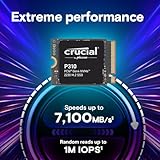 Crucial New 2024 P310 2TB PCIe Gen4 2230 NVMe M.2 SSD - Up to 7,100 MB/s - Uplevel Your Console - Internal Solid State Drive (PC) - CT2000P310SSD2​​