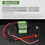 GOUPRC 80A Brushless Crawler ESC Electric Speed Controller Combo with S3542 1400KV Outrunner Brushless Crawler Motor Set with Upgrade for 1/10 1/12 RC Crawler Car