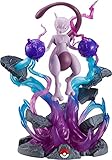 Jazwares Pokémon 13" Large Mewtwo Deluxe Collector Statue Figure - LED Light Effects - Officially Licensed - Authentic Collectible Pokemon Figure Gift for Kids and Adults - Ages 8+