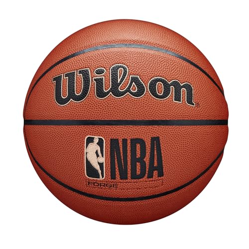 WILSON NBA Forge Indoor/Outdoor Basketball - Brown, Size 5-27.5"