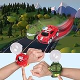 2023 Remote Control Car Watch Toys with LED Light,2.4 GHz Mini Racing Cars Wrist Toy for Kids,RC Small Car Interactive Outdoor Game Christmas Halloween Birthday Gifts,Blue