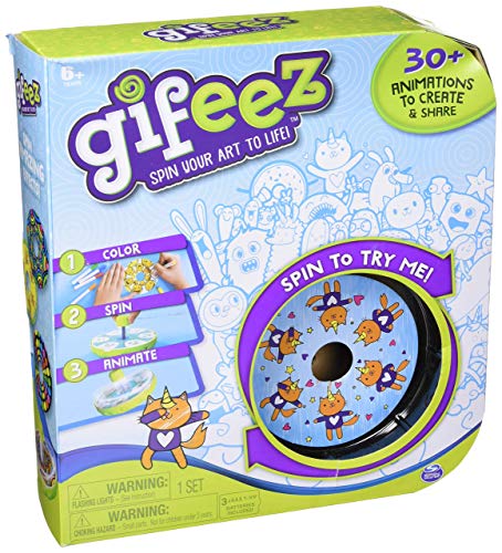Gifeez, Spinning GIF Art Studio, Creates Over 30 Custom Animations, for Kids Aged 6 and up