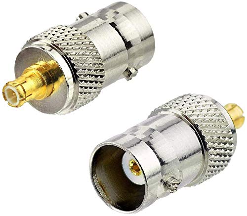 ZhenJiang Saide Electronics ZJSDRFM 2PCS RF coaxial Coax Adapter BNC Female to MCX Male Connector (Pack of 2)