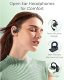 TAGRY Open Ear Headphones Bluetooth Ear buds 80Hrs Playtime Wireless Earbuds with Earhooks IPX7 Waterproof Touch Control Air Conduction Sport Headsets Bluetooth 5.3 Earphones for Workout Running Black