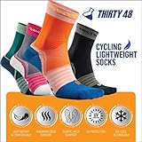 Thirty48 Cycling Socks with S.Café Fabric, Odor Resistant, UV Protection, Quick Drying