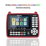 Satellite finder Signal Finder, VISLONE HD Satellite TV Signal Finder ST-5150 DVB-S2/T2/C COMBO Digital Handheld Signal Meter Satellite Finder H.265 HEVC MPEG-4 4.3 Inch TFT LCD US Plug