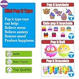 109 PCS Premium Party Favors Toys for Kids,Assortment Mini Pop Fidget it Toys for All Ages Kids,Classroom Prizes,Treasure Chest, Prize Box Toys, Goody Bag Fillers,Carnival Prizes for Boys Girls 4-10