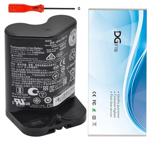 DGFTB ABL-C Vacuum Cleaner Li-Ion Battery for iRobot Braava Jet M6 6110 Series M611020 M612880 M612680 M614480 6100 Ultimate Robot Mop Part Number Series 3INR 19/65 10.8V 1775mAh/19Wh