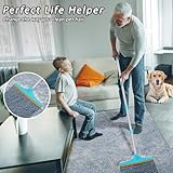 Eaersan Carpet Rake for Pet Hair Removal - Reusable Pet Hair Remover, 60” Adjustable Long Handle Cat Dog Hair Removal Tool, Carpet Rake Scraper, Pet Hair Removal Brush for Rugs, Mats, Couch, Furniture