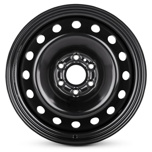 For 2003-2024 Chevrolet Silverado 1500 20 Inch Painted Black Steel Rim - OE Direct Replacement - Road Ready Truck Wheel