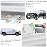 Hrozny Car Windshield Cover for Ice and Snow, SUV Half Car Cover Top with Reflective Straps, Winter Car Snow Cover Universal Fit for Most Cars (SUV)