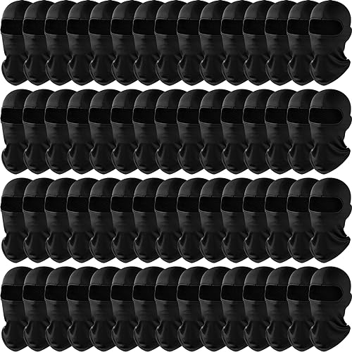 60 Pcs Balaclava Face Masks Bulk Men Lightweight Full Face Cover Breathable Balaclava Pasamontañas Ski Winter Mask(Black)