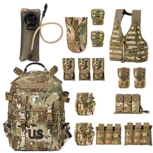 Military Molle II Rifleman Tactical Rucksack Assault Pack,FLC Combat Vest