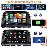 2G+64G Android 13 Car Stereo for Mazda CX-5 2012-2015 with Wireless Apple Carplay Android Auto,9" Touchscreen Car Radio with GPS Navigation,WiFi,Bluetooth,FM/RDS Radio,SWC,HiFi+AHD Backup Camera