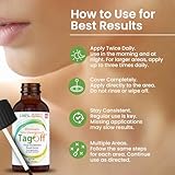 TAG OFF Fast-Acting Eliminate Skin Overgrowth - 2 Pack - Thuja Occidentalis & Royal Honey - Botanical Ingredients for Smooth, Clear Skin for All Skin Types - Non-Irritating Removal - Made in The USA