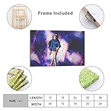 Anime Painting Canvas Wall Art Anime One Piece Sexy Beautiful Nico Robin Long Legs Walk Colorful Background Painting Artwork Home Decor Room Decor 24x36inch(60x90cm)