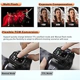 Godox X3-C X3C TTL Wireless Flash Trigger with Touch Screen,Compatible for Canon Camera Flash Transmitter for Studio Photography,TCM Function,Quick Charge Flash Trigger with 3.7V/850mAh Battery