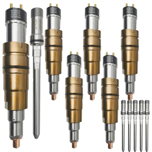 2419679 2894829 Fuel Injector With Connector Tube Set 6PCS Compatible with Scania DC9 DC13 DC16 Engine