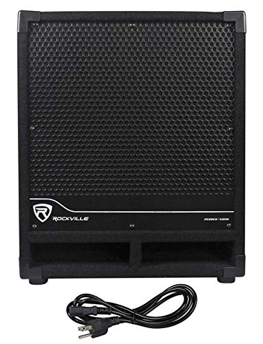 Rockville RBG12S Bass Gig 1400W Active PA Subwoofer 12-Inch, 8-Ohm, Deep Bass, Portable Design, Adjustable Crossover, for DJs and Live Events