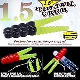 Crappie Jigs and Lures Kit -135 & 40 Piece Set with Plastics, Jig Heads, Split-Tail Grub Baits - Perfect for Crappie Fishing, Panfish Lures