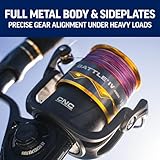 PENN Battle IV Size 5000 Spinning Fishing Reel, Full Metal Body and Sideplate, CNC Gear Technology, Hydro Armor Seals Critical Area from Water Intrusion, HT-100 Drag System