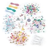 Make It Real: Disney Princess: Castle Style DIY Bracelet Kit - 332 pcs Jewelry Set, Create 12 Bracelets, 8 Exclusive Charms, Girls & Kids Ages 6+