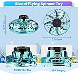 Vantexi Flying Spinner Mini Drone,Hand Controlled Drone Flying Toy New Fly UFO Magic Flying Fidget Spinner with Lights,Christmas Birthday Party Gifts for Girls Boys(Green)