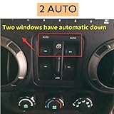 Forten Kingdom Remote Control Car Auto Window Power Lift Close Open Roll Up Down System Module Device Kit For Jeep Wrangler JK JL 2007-2024 (2018-2024 Fuel Engine)