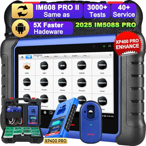 Autel MaxiIM IM508S PRO w/ XP400 PRO, 2025 K** Programming Tool Same as IM608 PRO 2/ IM608S II, Enhanced of IM508S IM508, Bidirectional, 3000+ Active Test, Smart & Expert Mode, 40+ Service, OE All-Sys