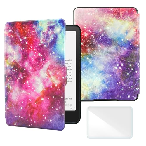 Smart Case Compatible with Kindle Paperwhite 5th/6th/7th Generation e-Reader (2012-2018 Released - Model No:EY21 & DP75SDI), Includes a Screen Protector - Premium PU Leather Cover with Auto Sleep/Wake