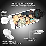 Xenvo Pro Lens Kit for iPhone and Android, Macro and Wide Angle Lens with LED Light and Travel Case Black