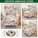 CRFATOP Stretch Modern Banquet Armchair Slipcover 1-Piece Accent Chair Covers with Arms Soft Chair Slipcovers for Living Room Armchair Furniture Protector Office Reception Reading Sofa,B61