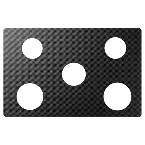 bezoku Stove Top Protector for KitchenAid Gas Stove Protectors 5 Burners, Fit Model KGRS202BSS0 KGRS202BSS1 KGRS202BSS2, 0.5MM Reusable Splatter Guard Stove Top Liner