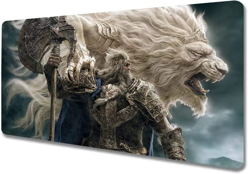 Gaming Mouse Pads Elden Ring Mousepad XL Large Gaming Mouse Mat Computer Gamer Big Mouse Carpet Pc Keyboard Desk Mat (60cm*35cm)
