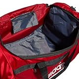 adidas Defender 4.0 Duffel, Durable Athletic Sports Gym Travel Bag for Men and Women, Team Power Red, Large (110L)