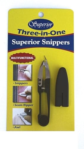 Superior Threads Superior Snippers - Multipurpose Scissors Cutting Tool, Seam Ripper, and Awl for Sewing and Quilting