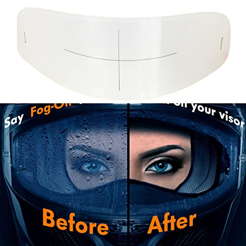 Motorcycle Anti Fog Film - Universal Fit Helmet Visors Fog Resistant Clear Shields Lens Insert 3.58" x 10.7"