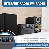 Philips Bluetooth & WiFi Stereo System for Home with CD Player, Spotify, Internet Radio, FM Radio, MP3 Playback, Crisp Highs and Rich Bass 100W, Remove Control Included