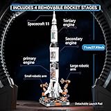 YESHIN Space Rocket Building Blocks Kits, DIY Creative Collectible Display Rocket Model Building Sets, Gift Toy for Kids Age 8+ /Adult Collections Enthusiasts (1571+Pieces)