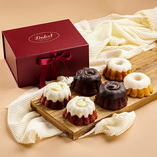 Gourmet Food Gift Baskets Mini Coffee Cakes Assortment Get Well Gifts Ideal Food Gift Baskets For Women, Men, Dad, Mom, Him, Her By Dulcet Gift Baskets