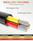 18 Gauge Wire 3 Conductor Electrical Wire, 18 AWG Wire Stranded PVC Cord, 12V Low Voltage/Tinned Copper/Flexible/18/3 Wire for Automotive Wire LED Strips Lamp Lighting Marine 100FT-30.48M