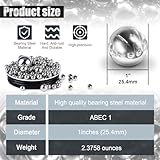 24pcs 1"Bearing Balls 25.4mm Steel Ball Precision Bearings