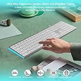 Acebaff Wired Keyboard for Mac, Compatible Apple Keyboard, Full Size Computer Keyboards with 20 Multimedia Shortcut Keys, USB A/USB C Wired Keyboard for Apple Mac Pro/Mini,MacBook Pro/Air,iMac