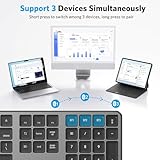 Bluetooth Keyboard and Mouse for Mac, OMOTON Wireless Multi-Device Keyboard with Numeric Keypad, Keyboard and Mouse Combo, for MacBook Pro/Air, iMac, iMac Pro, Mac Mini, Mac Pro