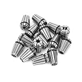 SILIVN 15pcs ER11 Spring Collet Set for CNC Engraving Machine and Milling Lathe Tool Workholding Engraving Collets including 1mm-7mm,1/4",1/8"